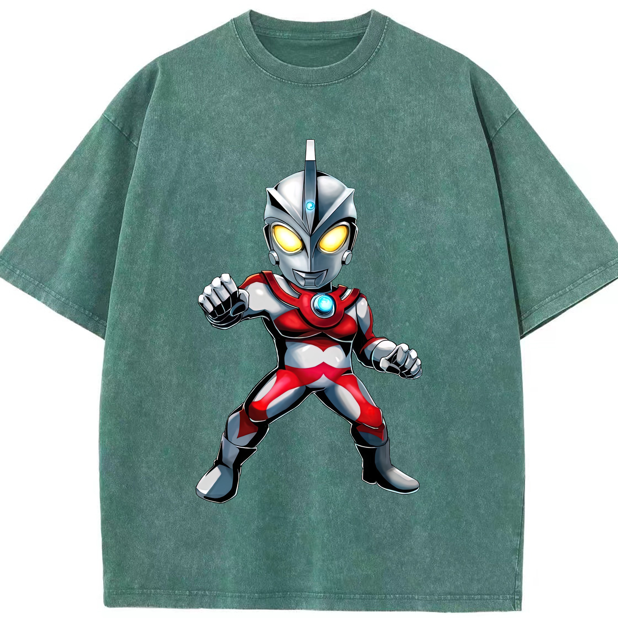 （画像用） ウルトラマン Ultraman 綿100% ヴィンテージ風 半袖Tシャツ（フロントプリント）